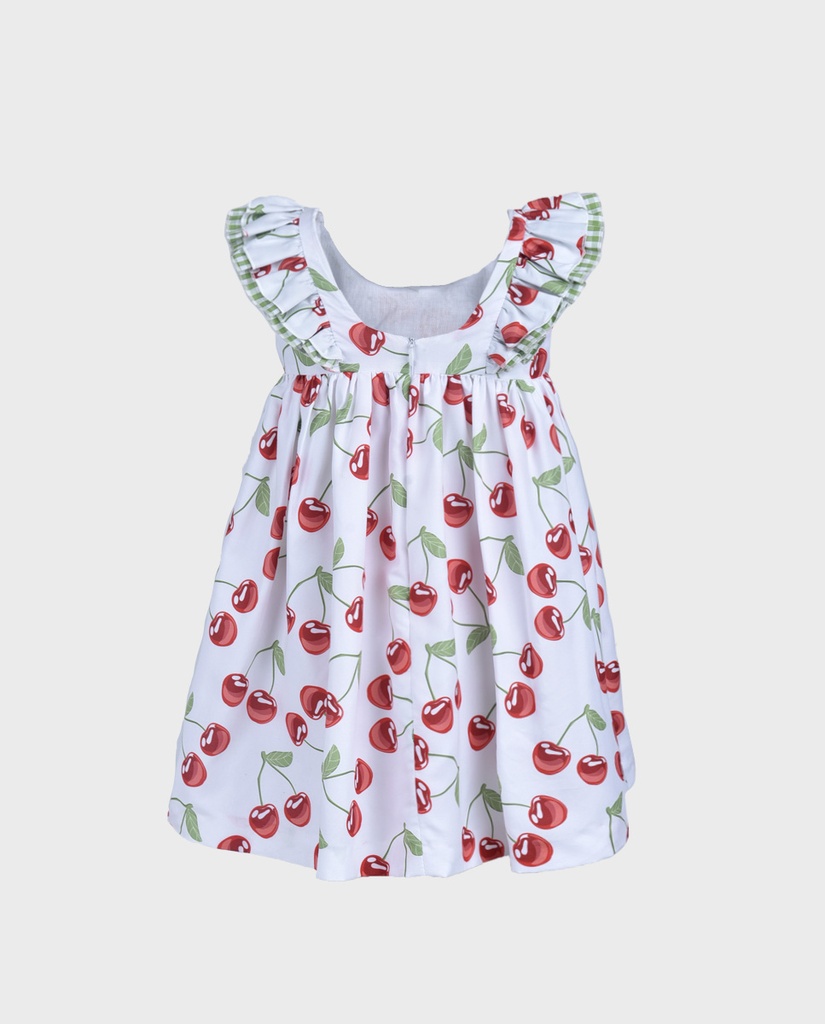 Vestido niña cerezas