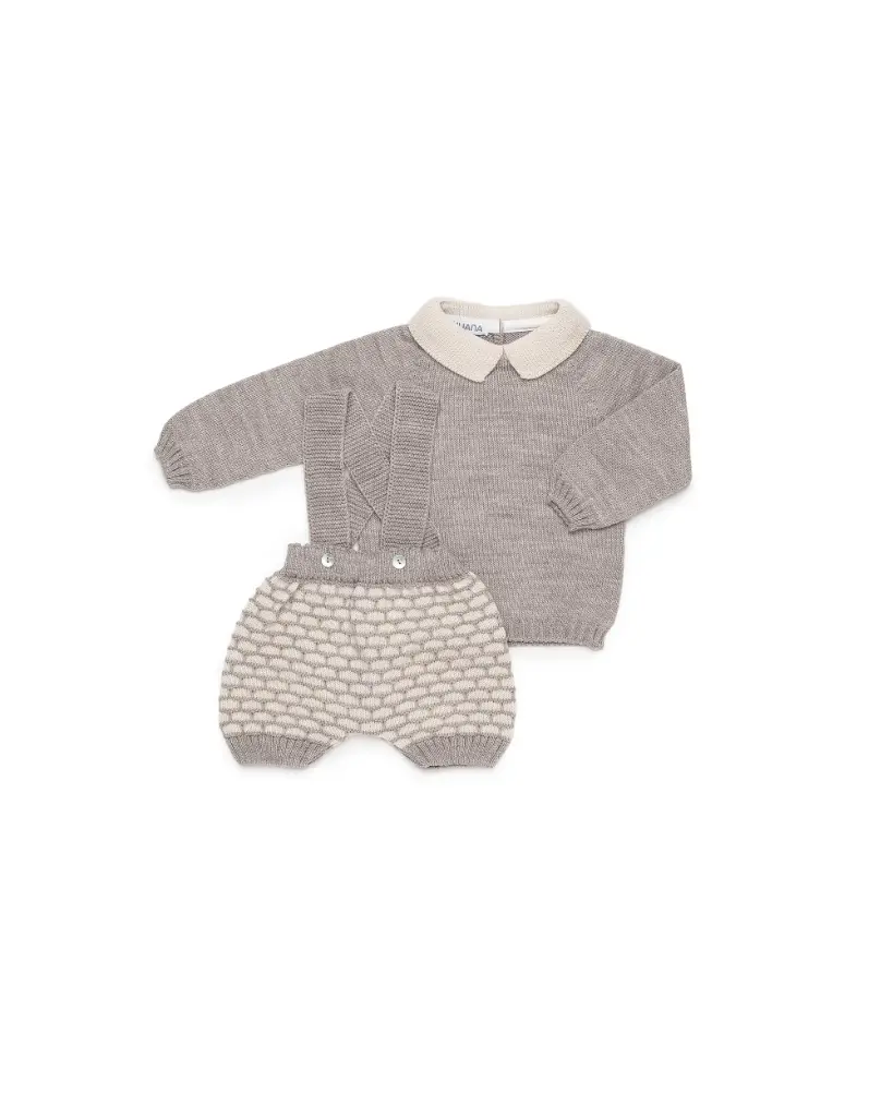 PETO PUNTO CON JERSEY RECOGIDAS COLOR - 26614