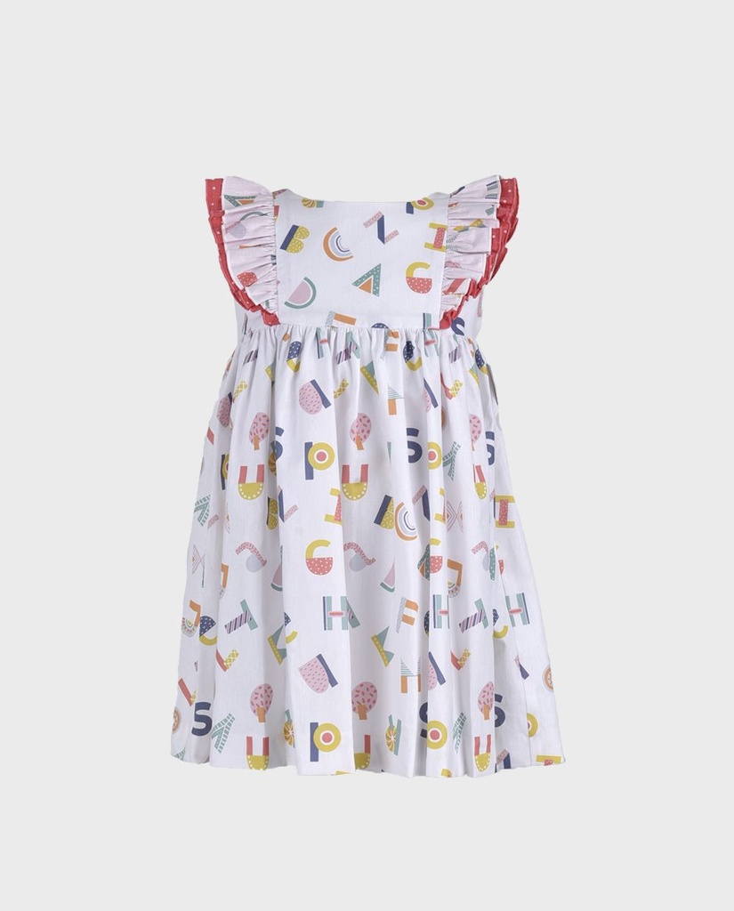 Vestido niña letras