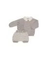 PETO PUNTO CON JERSEY RECOGIDAS COLOR - 26614