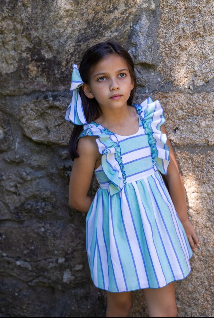 Vestido rayas sirenita